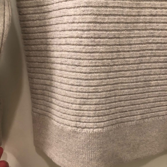 Women's Ribbed Gray Sweater - Picture 5 of 8